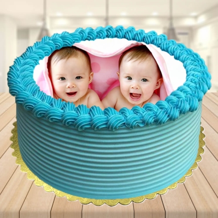 Twins baby clearance cake